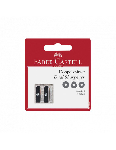 TAILLE-CRAYONS FABER METAL DOUBLE