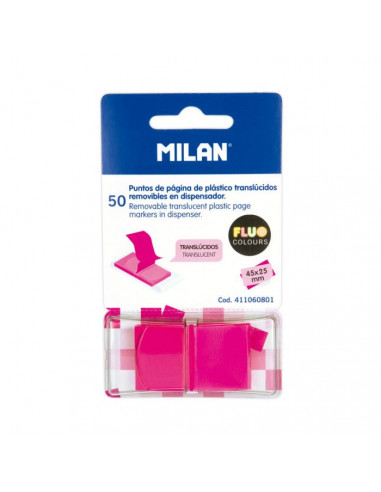 Marque-pages Fluo rose x50