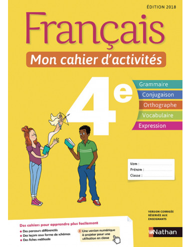 Francais - mon cahier d'activites 4e
