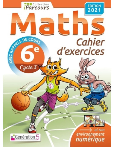 Maths 6e iParcours - Cahier d'exercices