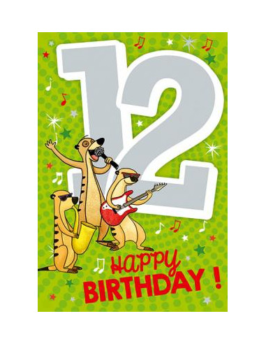 Carte musicale 12 - Happy Birthday!