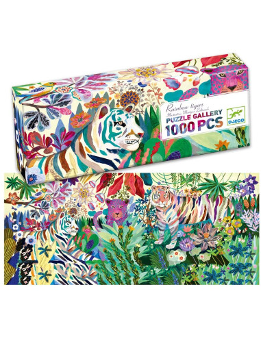 Puzzles Gallery Rainbow tigers - 1000 pc