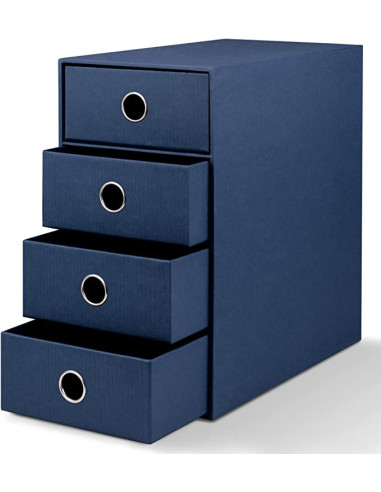 S.O.H.O. Bleu marine - 4er Schubladenbox