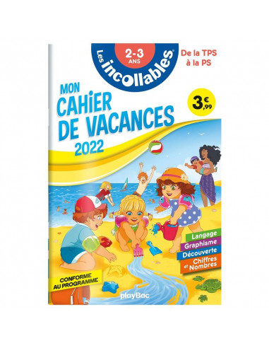 INCOLLABLES - CAHIER VACANCES