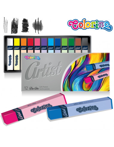 Artist - soft pastels 12 Colorino colors